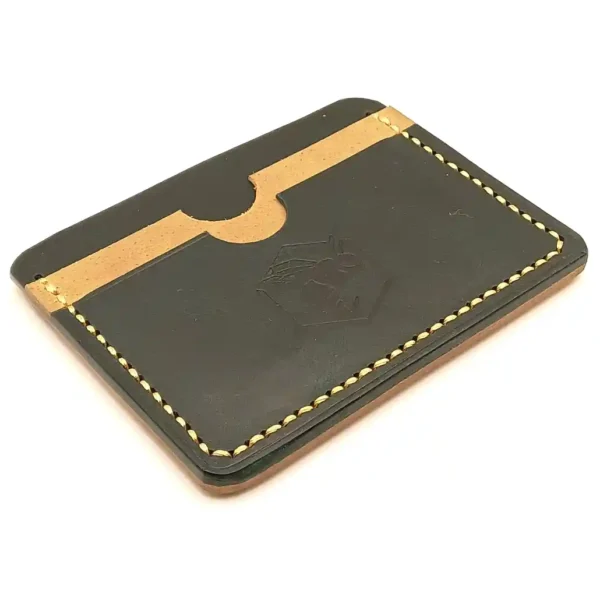 porte-cartes bicolore waxy aqua marine