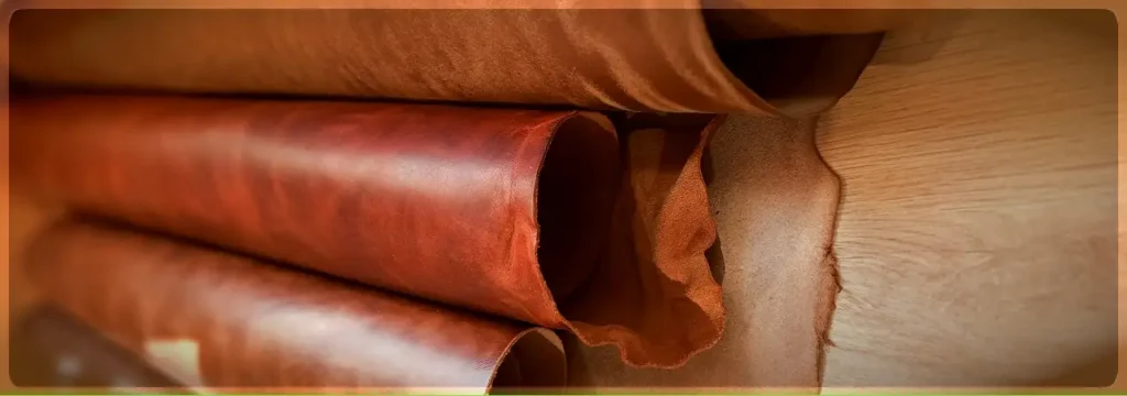 rouleaux de cuirs dans l'atelier Kalabron