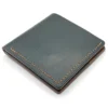 portefeuille cuir aqua marine classique artisanal