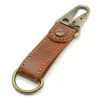 porte-clé edc mousqueton museum artisanal couleur marron clair