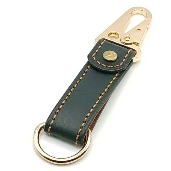 porte-clé edc mousqueton couleur aqua marine artisanal